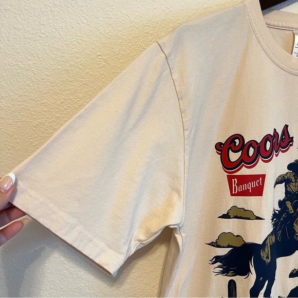 Coors Rodeo Cowboy T-Shirt Western Shirt, unisex Men’s Size S/Women’s size M - Picture 8 of 9